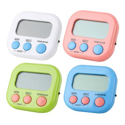 LCD Digital Kitchen Timer Magnetic Backing Multifunctional Electronic Timer for Kitchen Cooking Shower Study Enduring