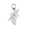 Wings Shape Acrylic Keychain Y2K Punk Angel Wings Bag Pendant Bowknot DIY Keychain Bag Hanging Decor or Girls Fashion Accessory