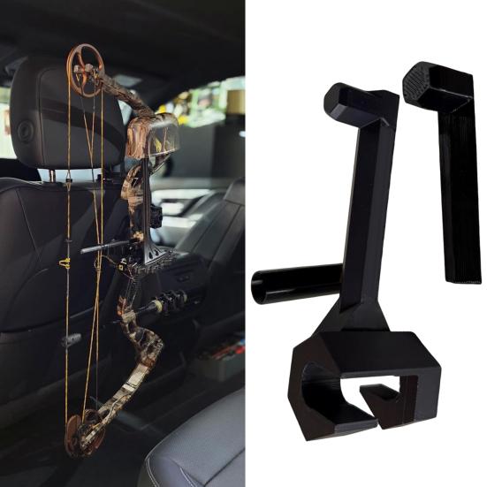 Truck Bow Hanger for Composite Bow Heavy Duty Headrest Storage Rack Quick Connect Bracket Universal Hunting Bow Holder