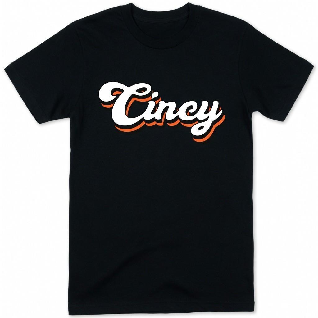 Retro Script City T-Shirt Vintage Fan Graphic Tee S