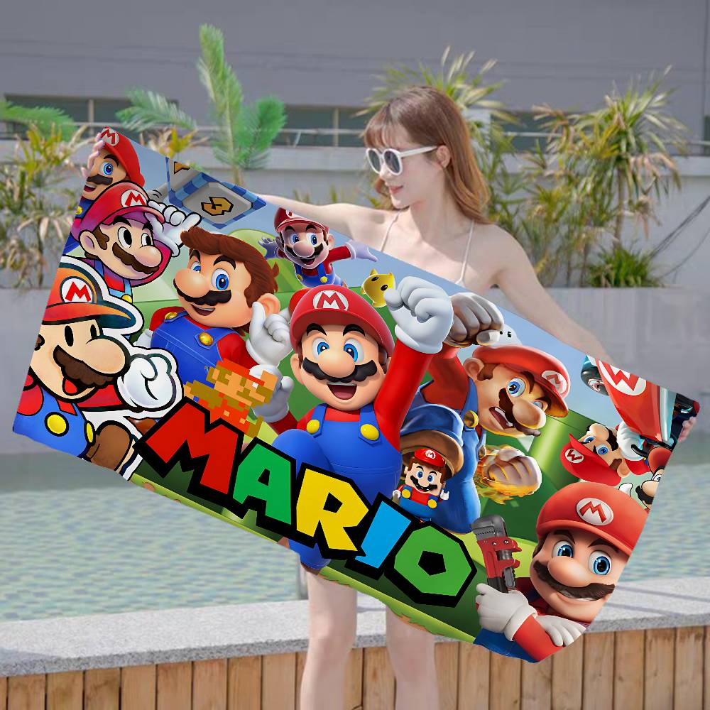 Super Game M-Marios Microfiber Beach Towel Absorbent Quick dry Soft Yoga Swimming Resort Mountain Climbing Towel