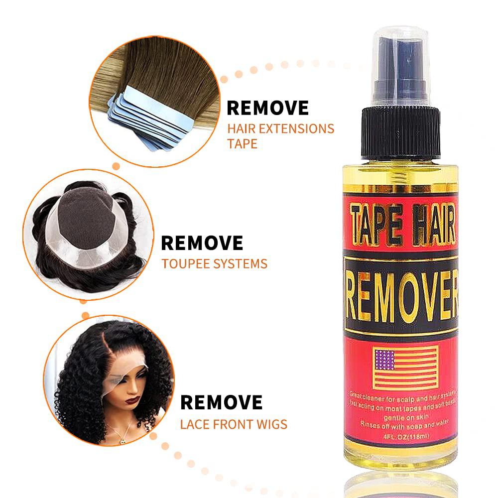 Tape-in-Extension-Entferner, 118 ml, Perückenkleber-Entferner, schnell wirkend, entfernt Haarkleber, Perückenklebeband, doppelseitiges Extensions-Klebeband