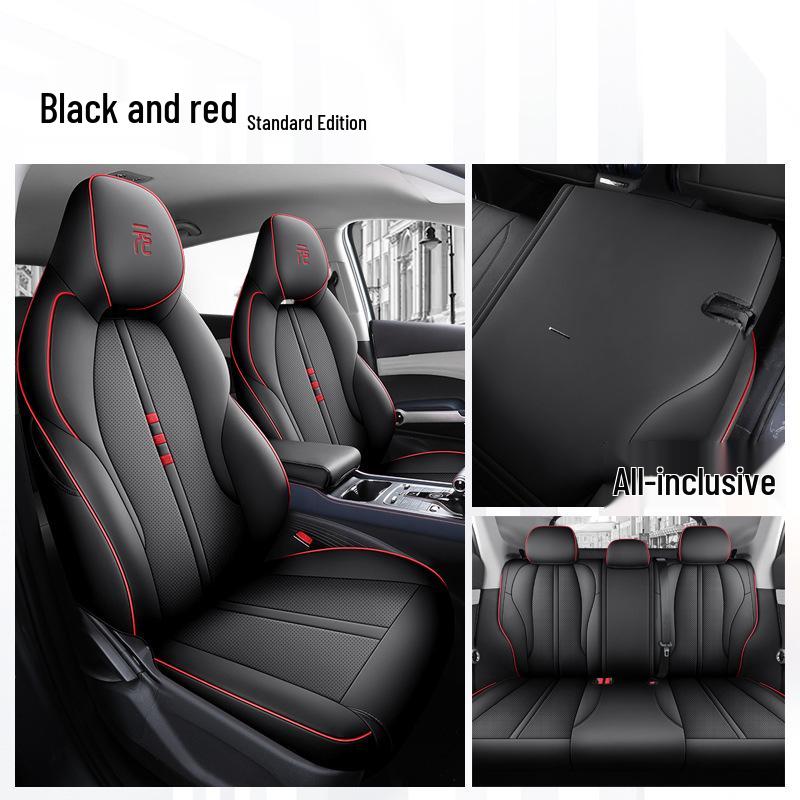 BYD Yuan Plus Universal Car Seat Cover - Four Seasons Breathable Leather Full Surround Cushion