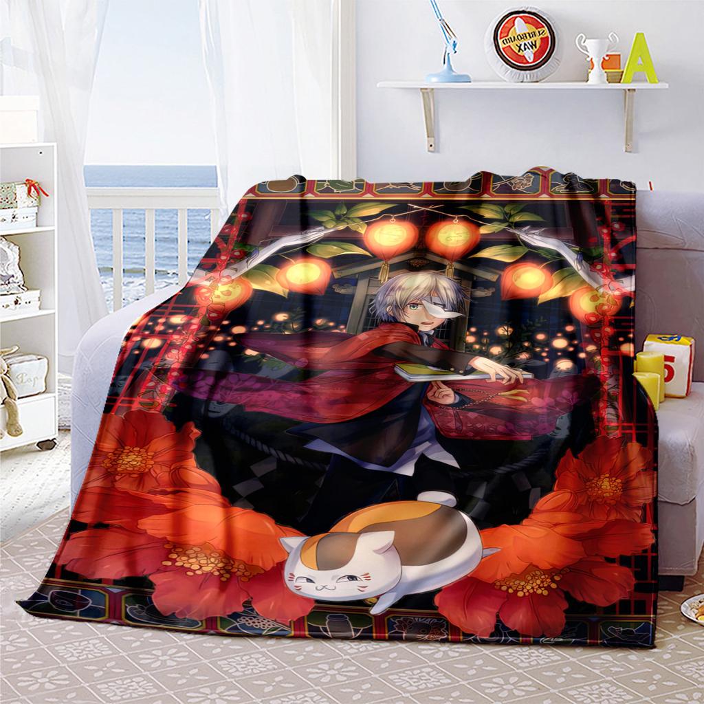 Natsume's Book of FriendsPlush Blanket Soft Comfortable All Seasons Perfect Sofa Office Naps Outdoor Travel Makes Great Gift
