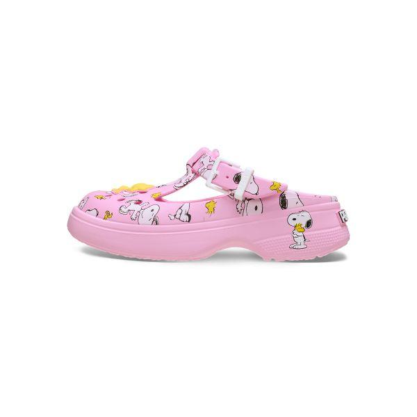 Peanuts X Crocs Mary Jane Clog Pink Unisex Sneakers 211130-90H