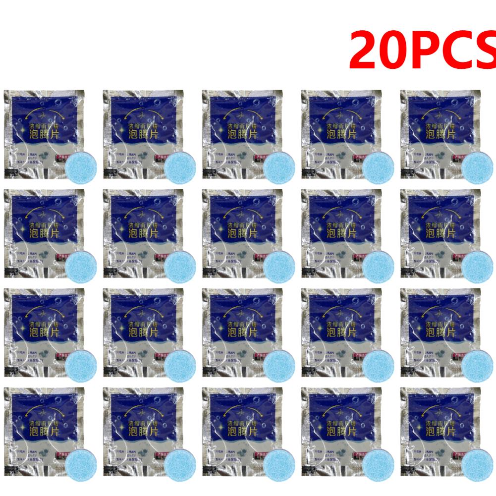 1-20PCS Auto Washer Pellet Car Windscreen Cleaner Effervescent Tablet Wiper Glass Solid Cleaning Pellet Windshield Glass Cleaner