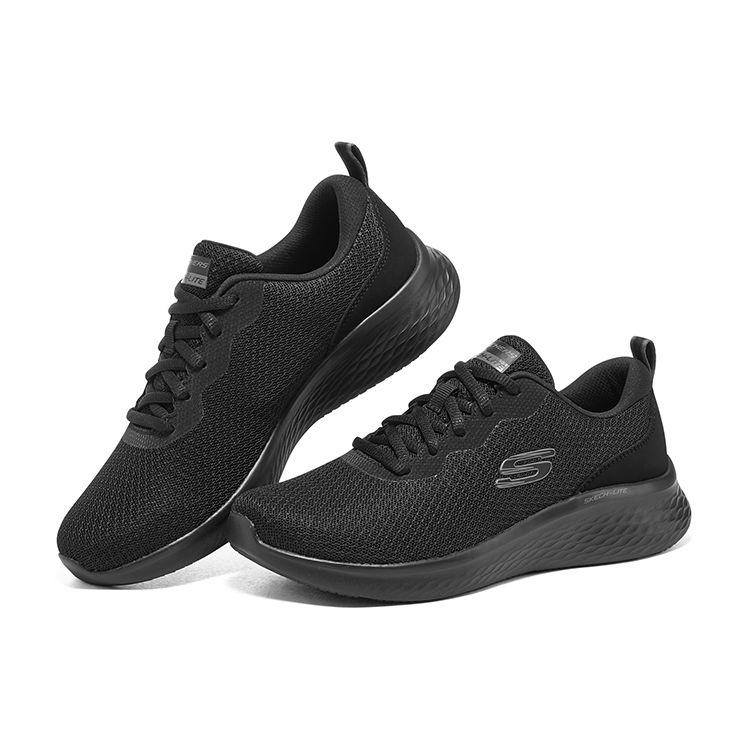 Skechers Skech-Lite Pro Fabric Slip-Resistant Comfortable Low-Top Lifestyle Shoes Women Sneakers Black 150044-BBK