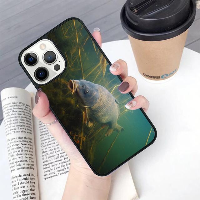 Carp Fish Fishing rod phone Case Cover For iPhone 17 Air 16 15 14 Plus For apple 16 11 12 13 Pro Max coque