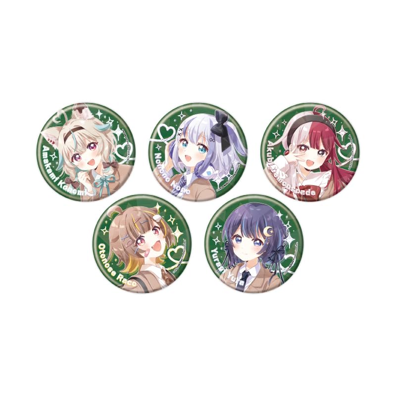 

Million Production 01 Uniform-Style Costume Ver. [Original Illustration] Holographic Tin Badge [57mm] 5-Pack Box
