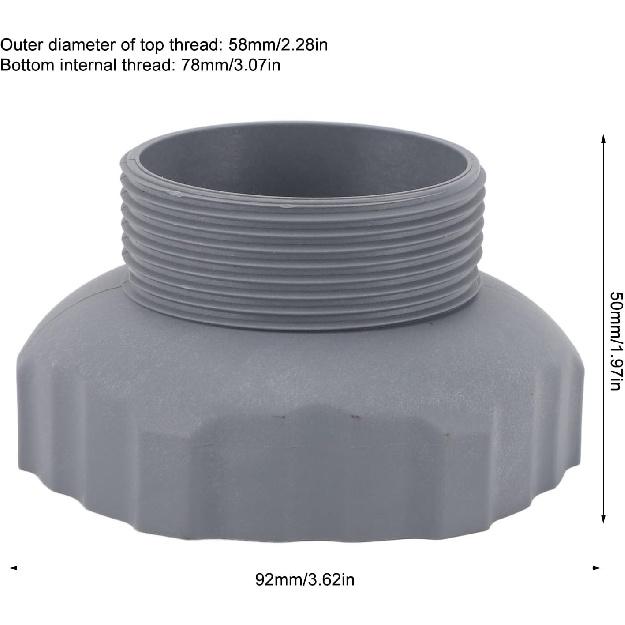 2 PCS Pool Hose Adapter 11239 Pool Accessory Ground Pool Skimmer Hose Adapter for Wall Fittings