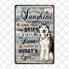 Wellcraft  Pet Husky Dog Are Your Friend Wine Cafe Bath Shop Art Metal Tin Sign Wall  Poster Iron Painting Pub D  CM