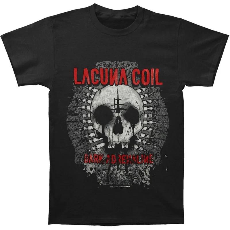 

Lacuna Coil Band Dark Adrenaline Ablum 100% Cotton T-shirt Mens Tees Top S to 5XL 2F1259 2XL
