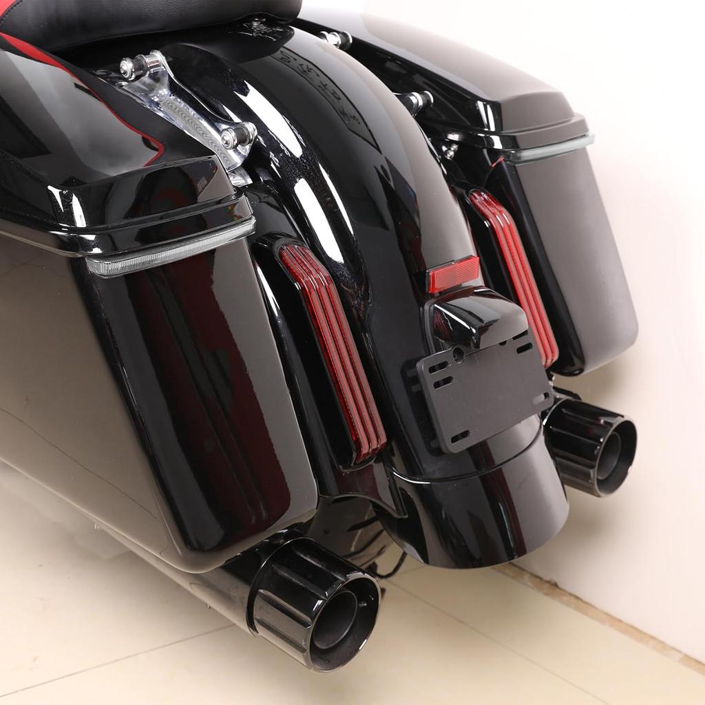 TCT-MOTORPARTS LED Saddlebag Run Brake Turn Lights Fit For Harley Touring Road King Electra Street Glide Ultra Limited2014-2023