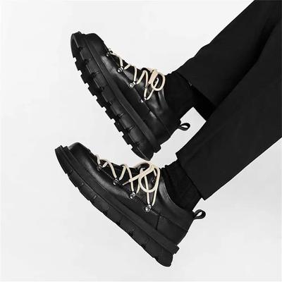 Fashion Spring-autumn With Ties Designer Luxury Shoes Men Black High Top Sneakers Boots Red Sports Lux Branded Luxury Twnis Teniz