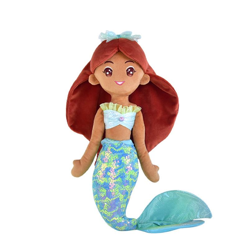 New Mermaid Princess Cloth Doll Pillow Girl Doll Plush Toy Gift Sleeping Doll