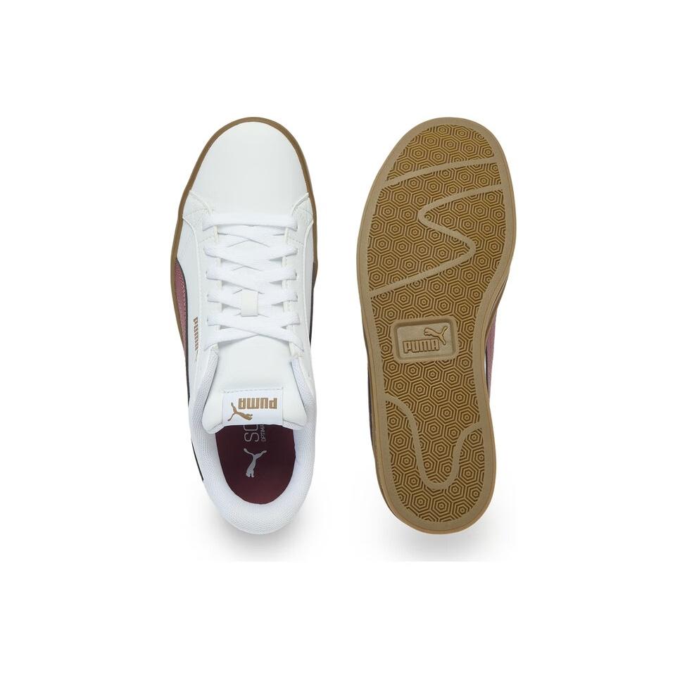 Puma Smash Vulc V3 Comfortable Versatile Durable Low-Top Skate Shoes Unisex sneaker White 380752-14