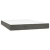 347789 vidaXL Pocket Spring Bed Mattress Dark Grey 140x190 Cm Thickness 20 Cm