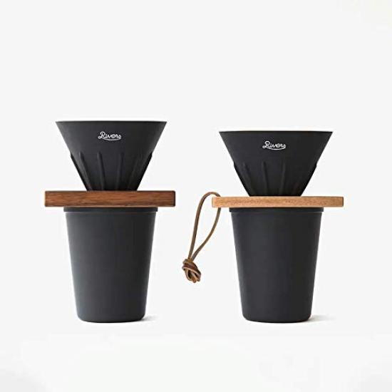 RIVERS Coffee Dripper Cave Reversible Olive Coffee Dripper 3 Lbs & Holder,