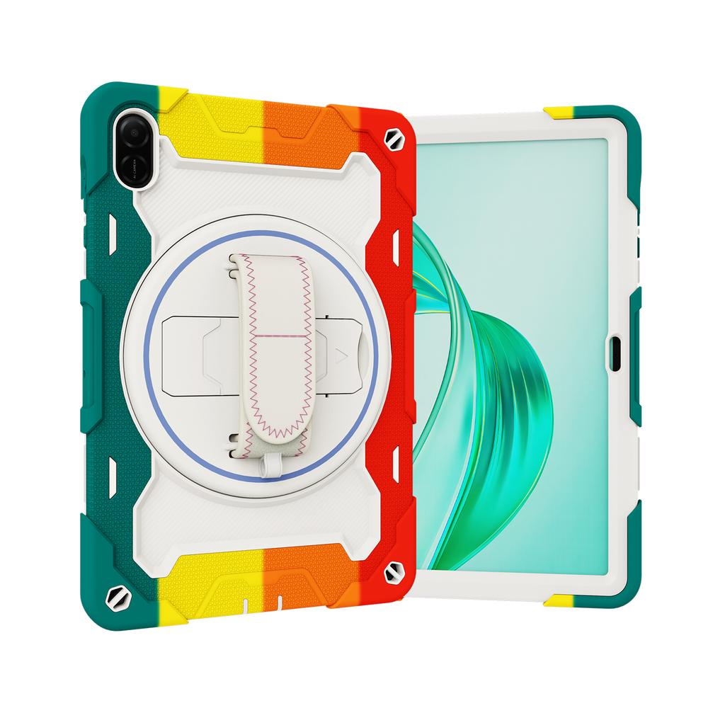 Rugged Case for Huawei Honor Pad 9 8 X9a X8a X8 Pro X9 V7 7 6 V6 MatePad 11.5 11 SE 10.4 10.1 C5e T 10 10S Rotating Stand Cover
