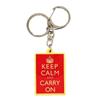 Mantenha a calma e siga em frente chaveiro de acrílico