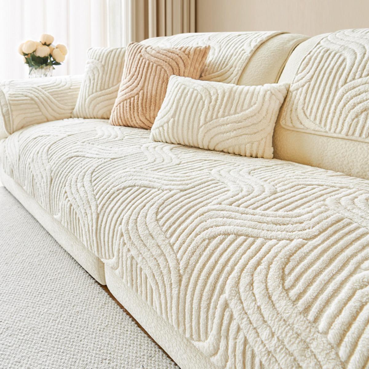 Bohemian Style Thick Plush Sofa Cover -Machine Washable Pet Friendly Non Slip Sofa Protection Cover Decoration for Living Room Bedroom and Office 70 70cm 909₽