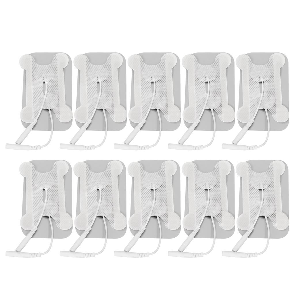 10pcs Reusable Electrode Pad Soft Self Adhesive Therapy Electrode Patch Replacement Accessory 2mm