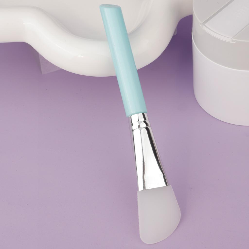 Slant Tail Rod Soft Head Silicone Mask Brush Hydrotherapy Application Mud Film Face Application Silicone Beauty Salon Film Adjustment Brush