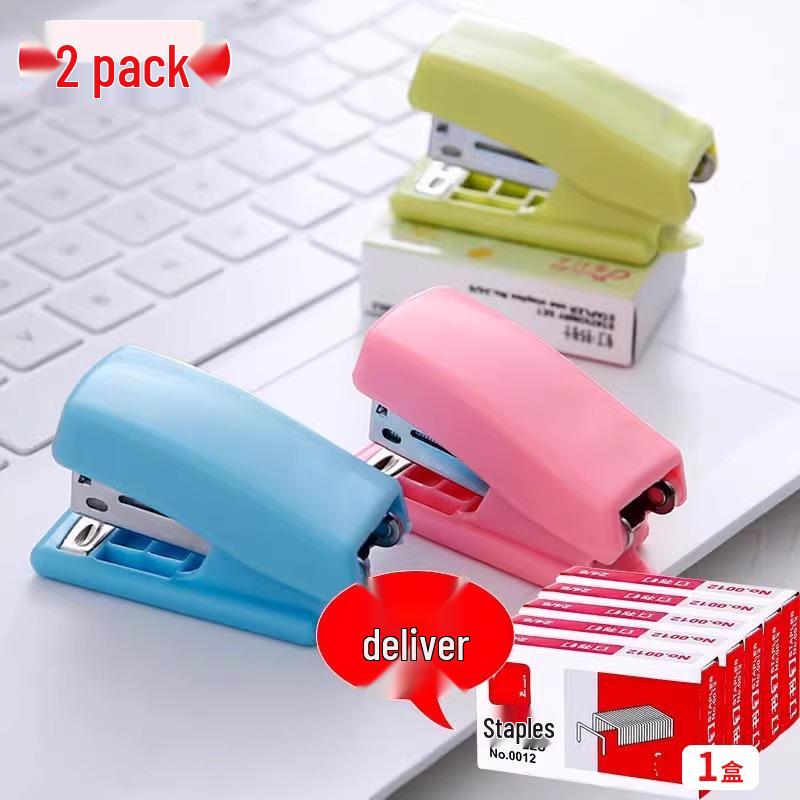 Cute Mini Stapler | Compact, Effort-Saving, Multifunctional Stapler for Office & Student Use