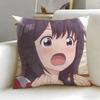 slice anime Senryu Girl Cushion Cover Soft  EasyWash Pillow Case  Versatile for Couch Bed Travel and Office