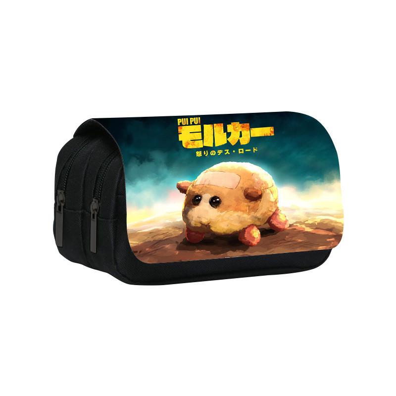 Tianzhou Mouse Car Pui Pui Pencil Case For Students With Double Layer Storage Pu Fabric