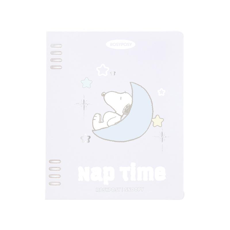 RosyPosy soft set, Snoopy joint loose-leaf book, student A5/B5 horizontal line workbook notebook