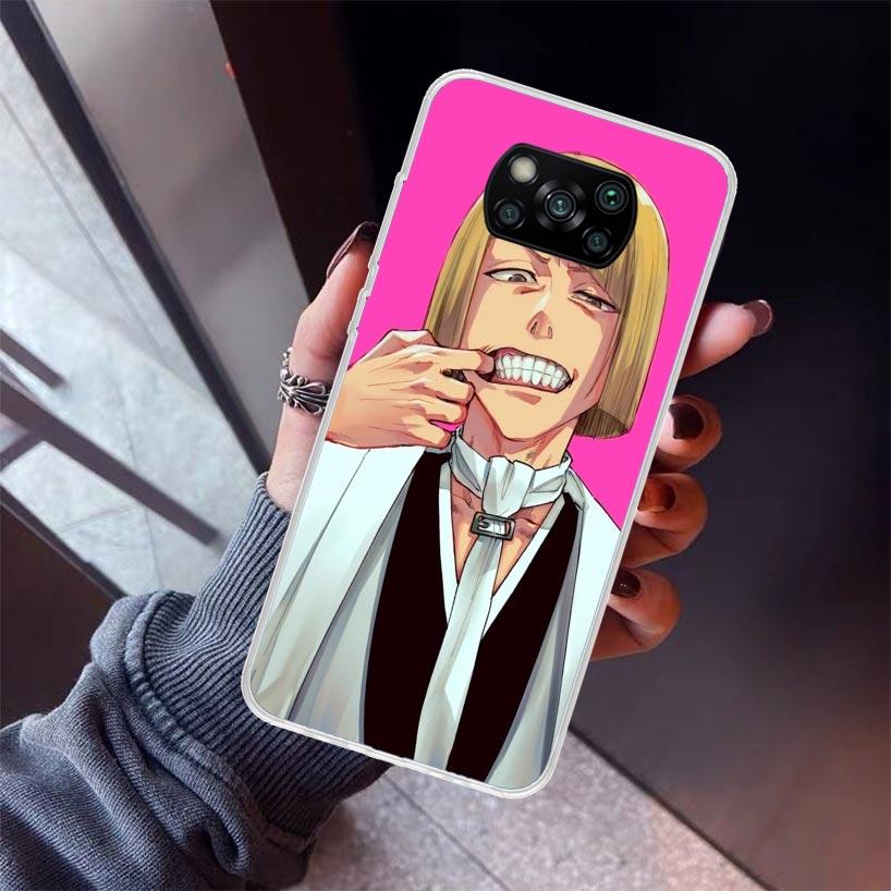 

Bleach Shinji Hirako Phone Case For Xiaomi Poco X7 X6 X5 Pro F7 Ultra Redmi 15C 15 13 13C 12 12C 10 10A 10C 9 9A 9C 9T Shell Poc Xiaomi Poco M7 4G
