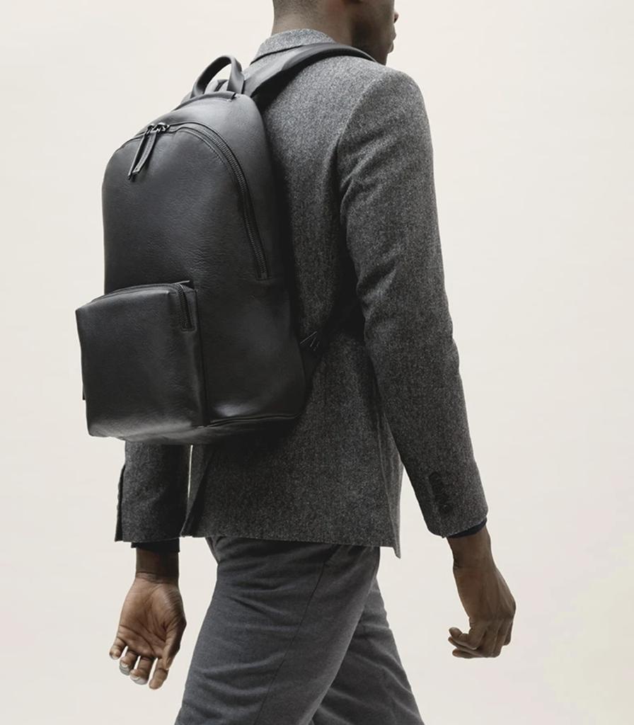 Zero Luggage Zero Black Label Grain Leather Backpack