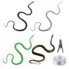 47.2 Inch Realistic Snake Prank Toy with String Clip Realistic Fake Snake Toy Soft Plastic Snake Figure Halloween Prank Props