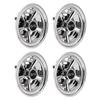 Club Car Wheel Hub Caps 5 Spoke for SS Style Silver Plated Replacement for EZGO 8in