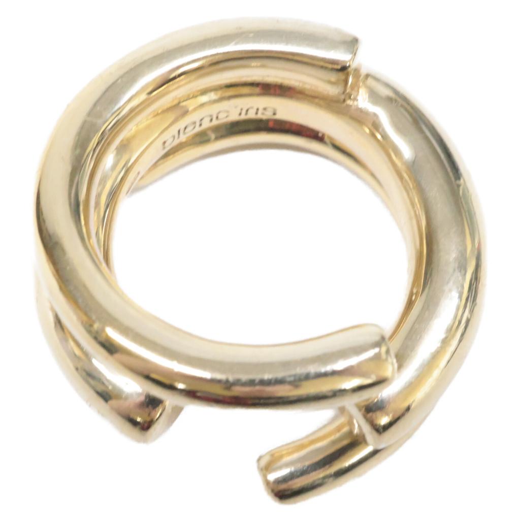 Blanc Iris 925 Circle Ring Ring Gold platedUsed