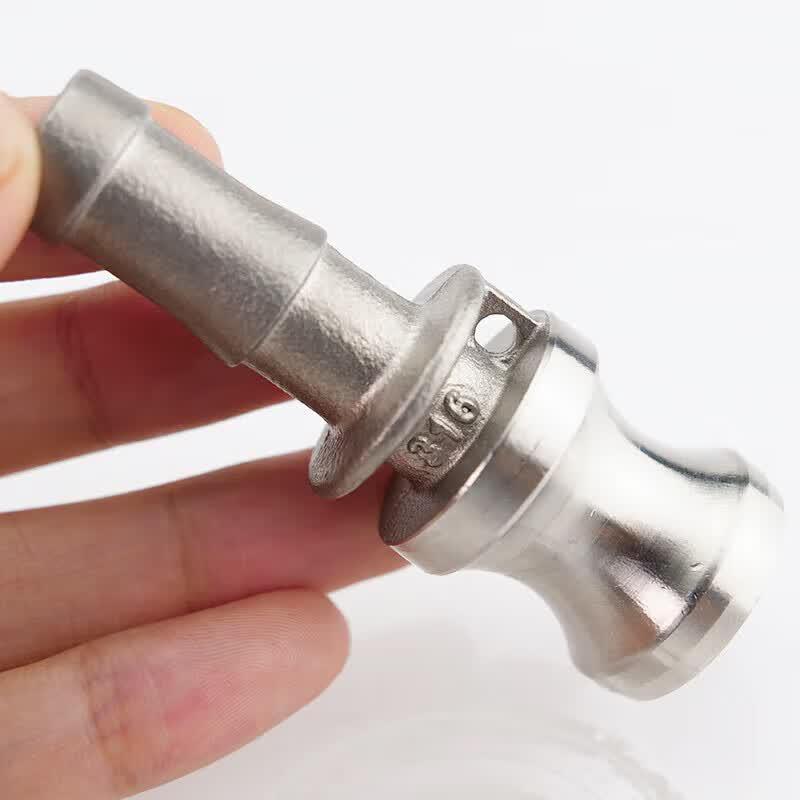 Schnellverbinder mit Druckknopf aus Edelstahl