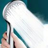 1pc Large Water Outlet Handheld Shower Head -5 Adjustable Water Flow Modes, Water-saving Design, Easy To Install, Bathroom Hardware Accessories