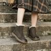 Genuine Leather Snow Boots Retro Thick Bottom Short Boots Devotion