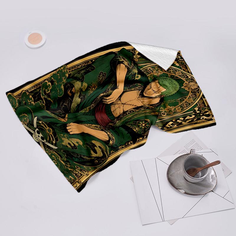 Proof Beach Towel with One Piece Zoro Pattern - Soft,absorbent,quick-drying,machine Washable - Perfect for Swimming,camping,bathing