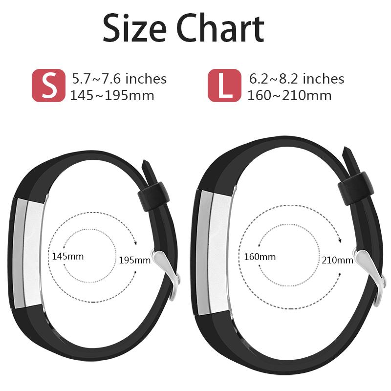 Prikker Fleksibel Silikon Klokkereim for Fitbit Alta HR