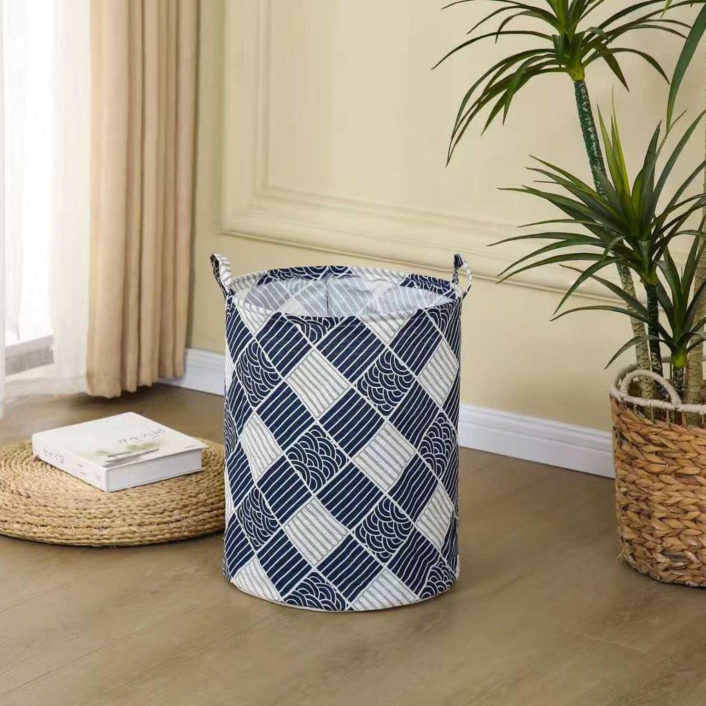 Houndstooth Foldable Laundry Hamper - Thickened Storage for Dorms, Toys, and Bathroom.