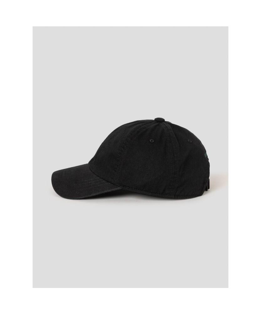 Binpolaegseseoli Cotton Twill Logo Washed Ball Cap - Black