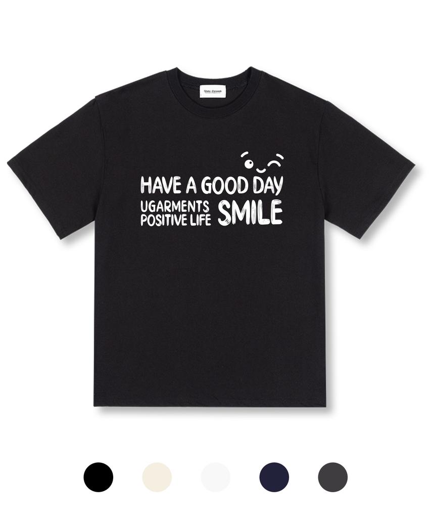 UNION GARMENTS Smile Wink Oversized Short Sleeve T-Shirt 5 Colors