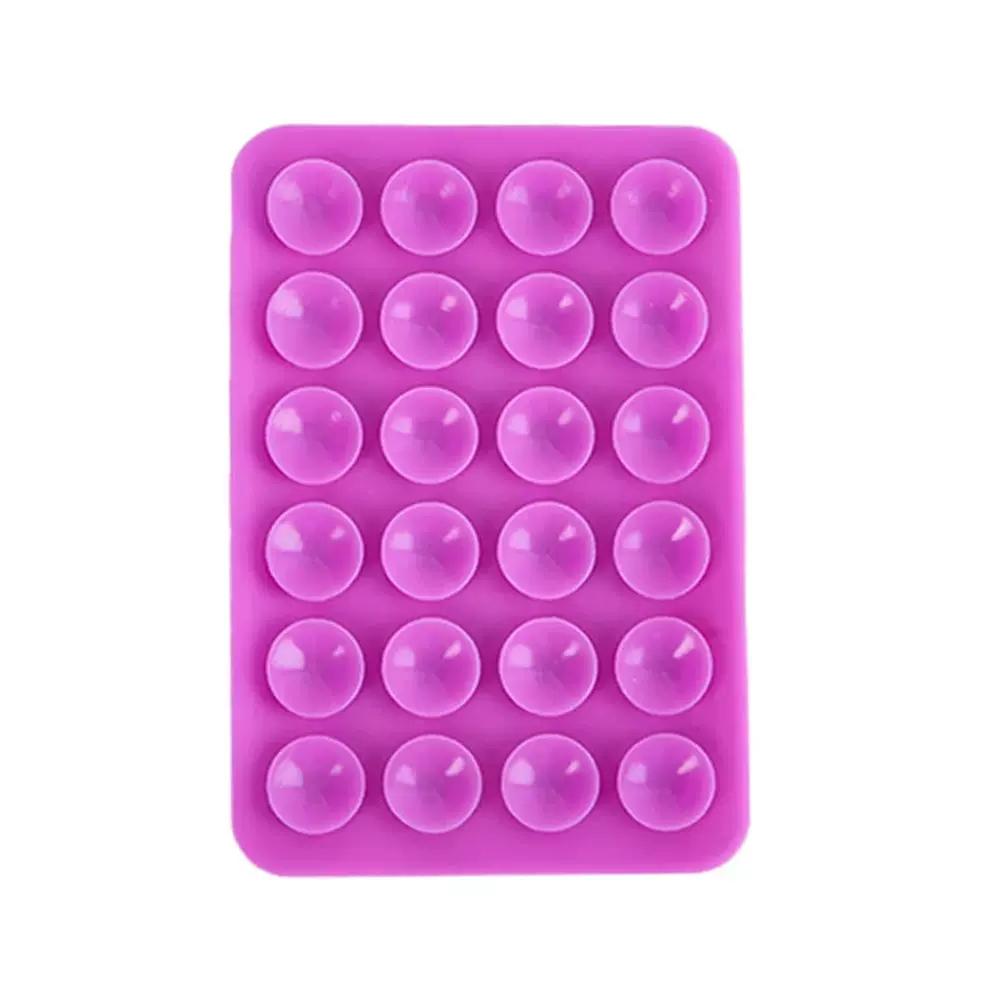 Mobile Phone Color Fixture Suction Cup Backed Adhesive Silicone Rubber Sucker Pad Double Side Silicone Suction Pad For Fixed Pad