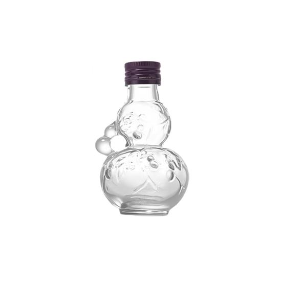 Creative Gourd-Shaped Glass Bottle with Handles Thickened Glass Liquor Bottle for