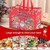 6/12Pcs Multifunctional Non-Woven Christmas Bags for Gifts Wrapping Shopping - Treat Bags with Handles, Xmas Party Supplies