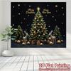 1Pcs Merry Christmas Golden Deer Tree Stars Decoration Background Xmas Backdrop Decorations For Photo Studio Photo Booth Party