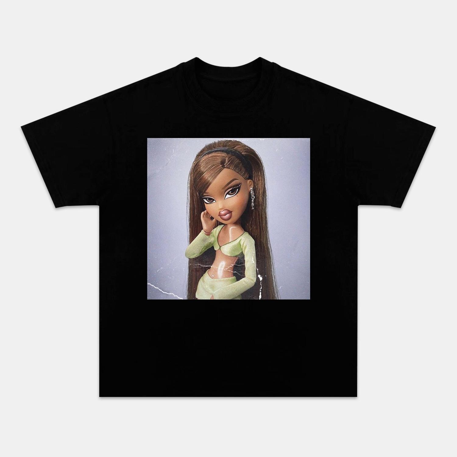 

Doll Y2K Fashion T-shirt Men s Casual Cotton Breathable Streetwear Short Sleeve Summer Tops S разноцветный