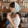 Turban Summer Triangle Headscarf Cotton Triangular Hair Band Sweet Fresh Floral Headband  Summer